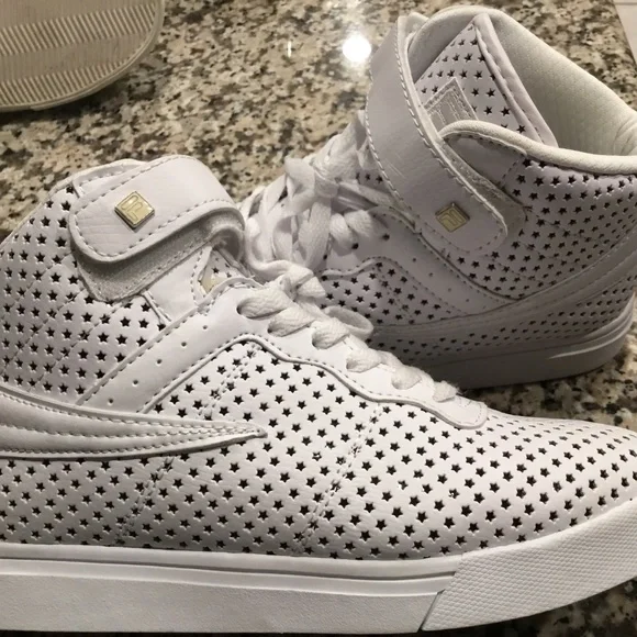 Fila White Star High Top Sneakers - Picture 3 of 4